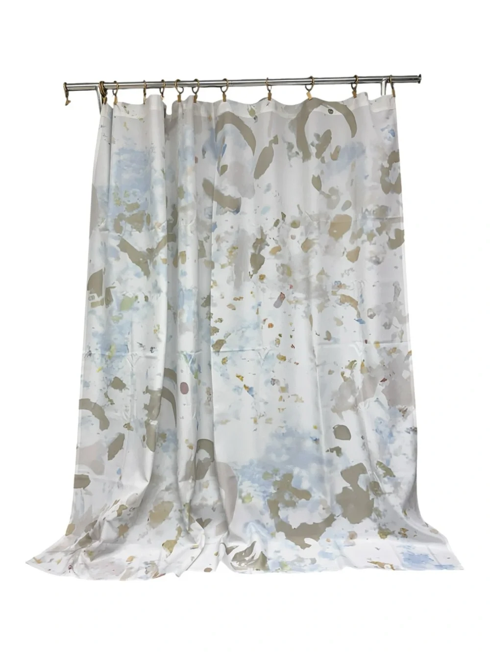 Orren Ellis Frosted Cake Abstract Shower Curtain NWOT Abstract Grey Blue